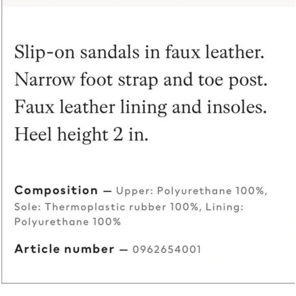 H&M kitten heel sandals size 7.5 - Picture 9 of 16